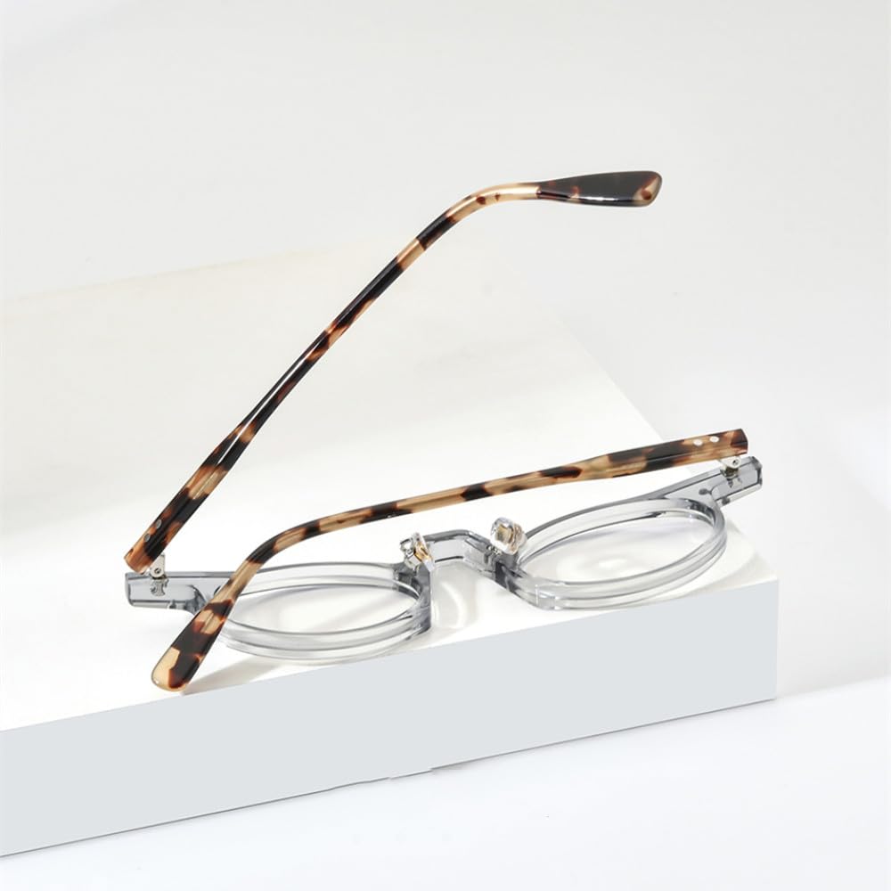 MUTYNE Acetat Brillengestell Damen Vintage Retro Kleine Ovale Brillen Herren Brillen Brillen