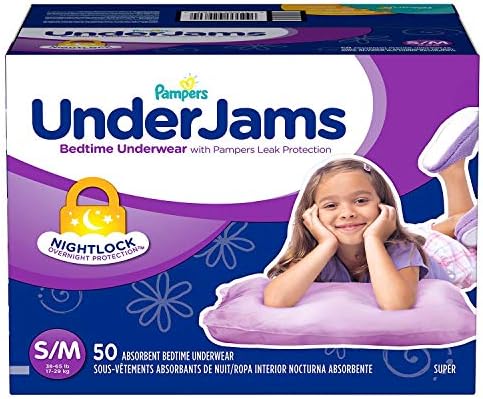 an Item of UnderJams Bedtime Underwear for Girls Size S/M -50 ct. (38-65 lb.) - [Bulk Saving]