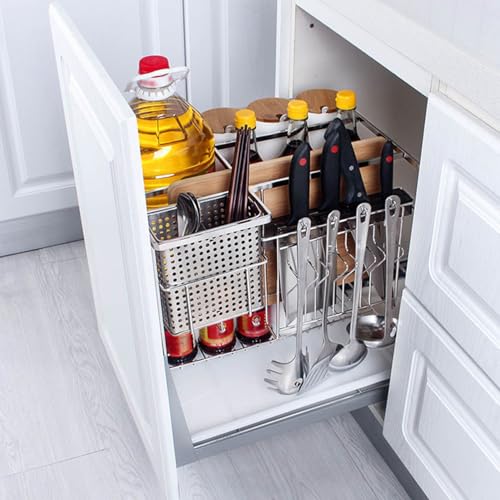Rangement polyvalent 2 niveaux sous évier et garde-manger