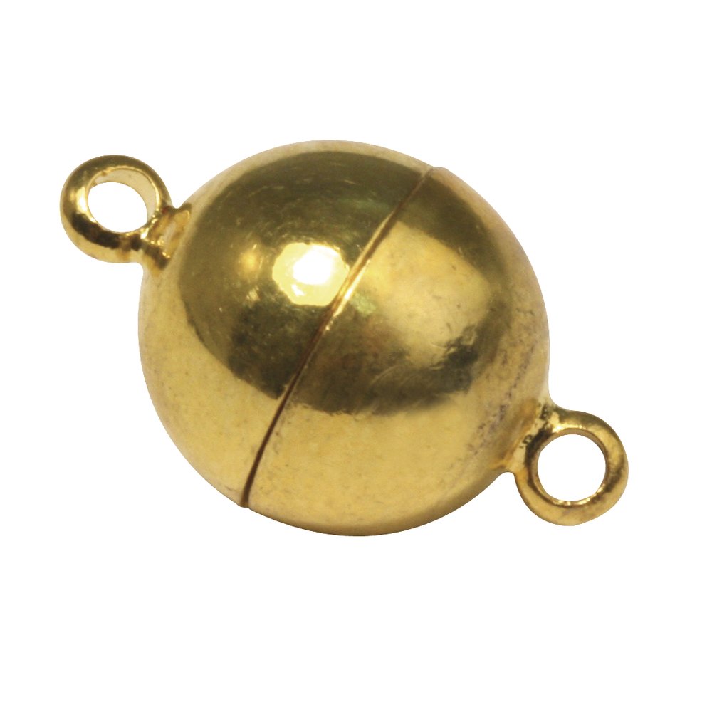 Rayher Magnetic Clasp Extra Strong 12 mm Diameter gold-plated