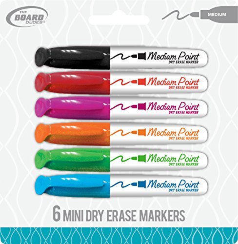 The Board Dudes Dry Erase Markers Mini Medium Point