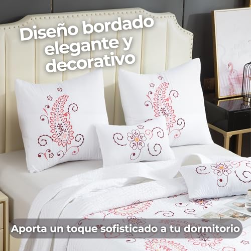 Colcha boutí cama 90 moderna ligera con cojines de verano 5