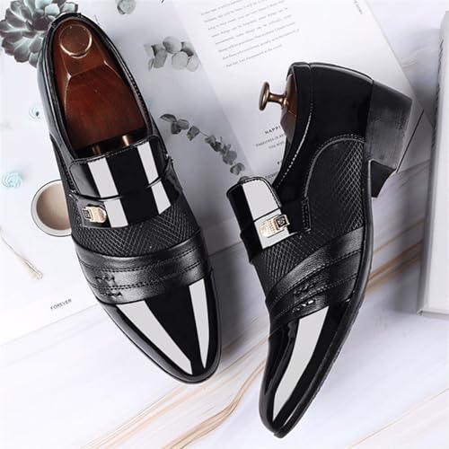 Dress Shoes for Men Men's Leather Lace-Up Casual Shoes Stylish and Comfortable Footwear for Everyday Wear3