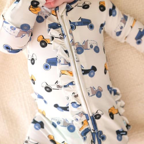 Image of Posh Peanut Baby Rompers Pajamas - Newborn Sleepers Boy Clothes - Kids One Piece PJ - Soft Viscose from Bamboo