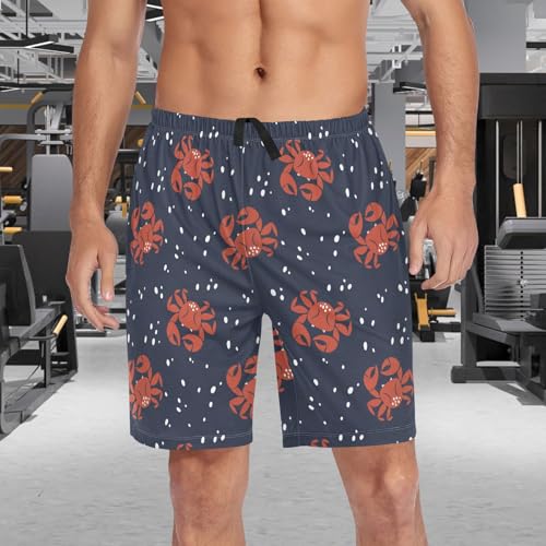 visesunny Pajama Shorts for Men Men's Pajama Bottoms Soft Sleepwear Lounge Wear pants with Pockets3