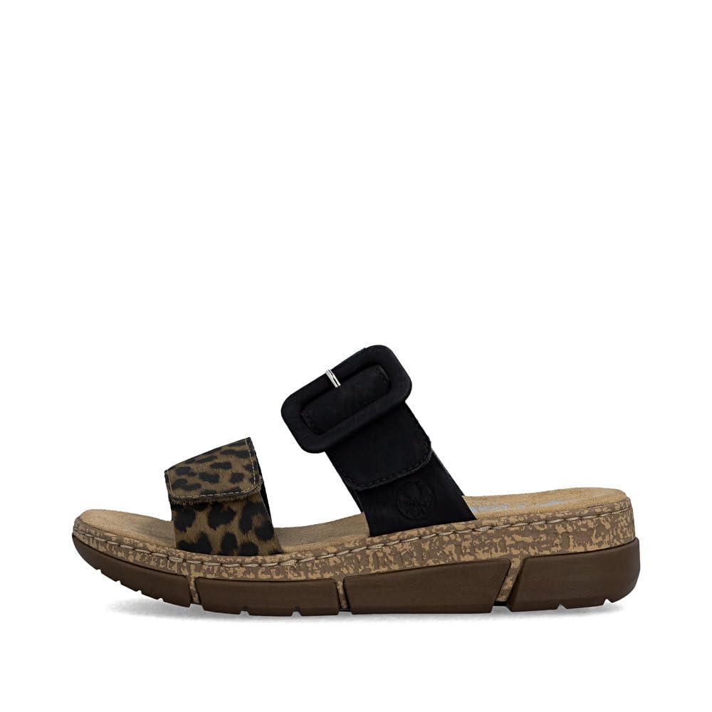 Rieker Damen Pantoletten V2392, Frauen Slipper