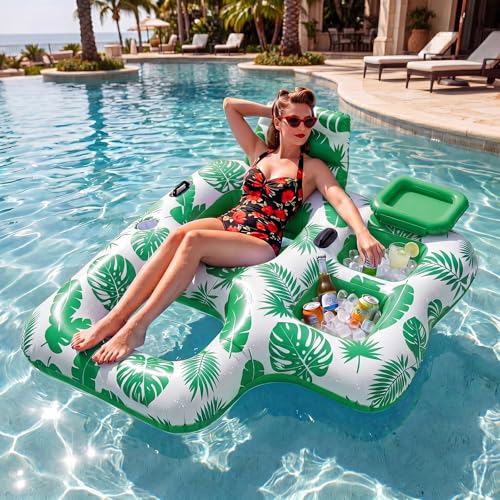 Hungdao Inflatable Pool Floats Lounger Adult with Cooler Pool,Green by Hungdao - Used condition - Image 5