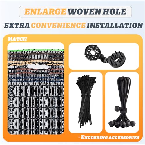 Cool Area 40% 6x8ft Sunblock Shade Cloth Cover Mesh UV Resistant Net for Garden Flower Plant Greenhouse, Black