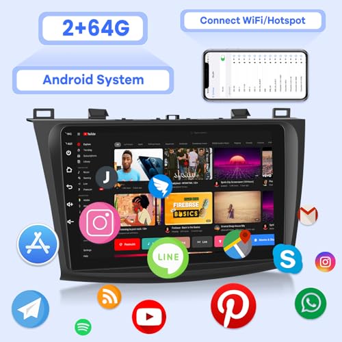 Radio para Mazda 3 2009-2013 con pantalla táctil 9 pulgadas miniatura 3
