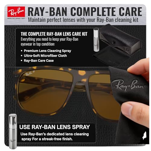 Image of Ray-Ban RB4147 BOYFRIEND Square Shaped Sunglasses for Men with Official RAYBAN Eyewear Kit