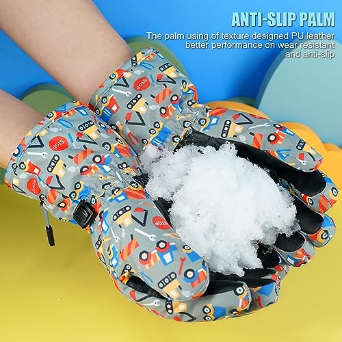 Andake Kids Ski Gloves 2-7 age Waterproof Winter Snow Gloves Warm for Girls Boys Children Gift - Image 5