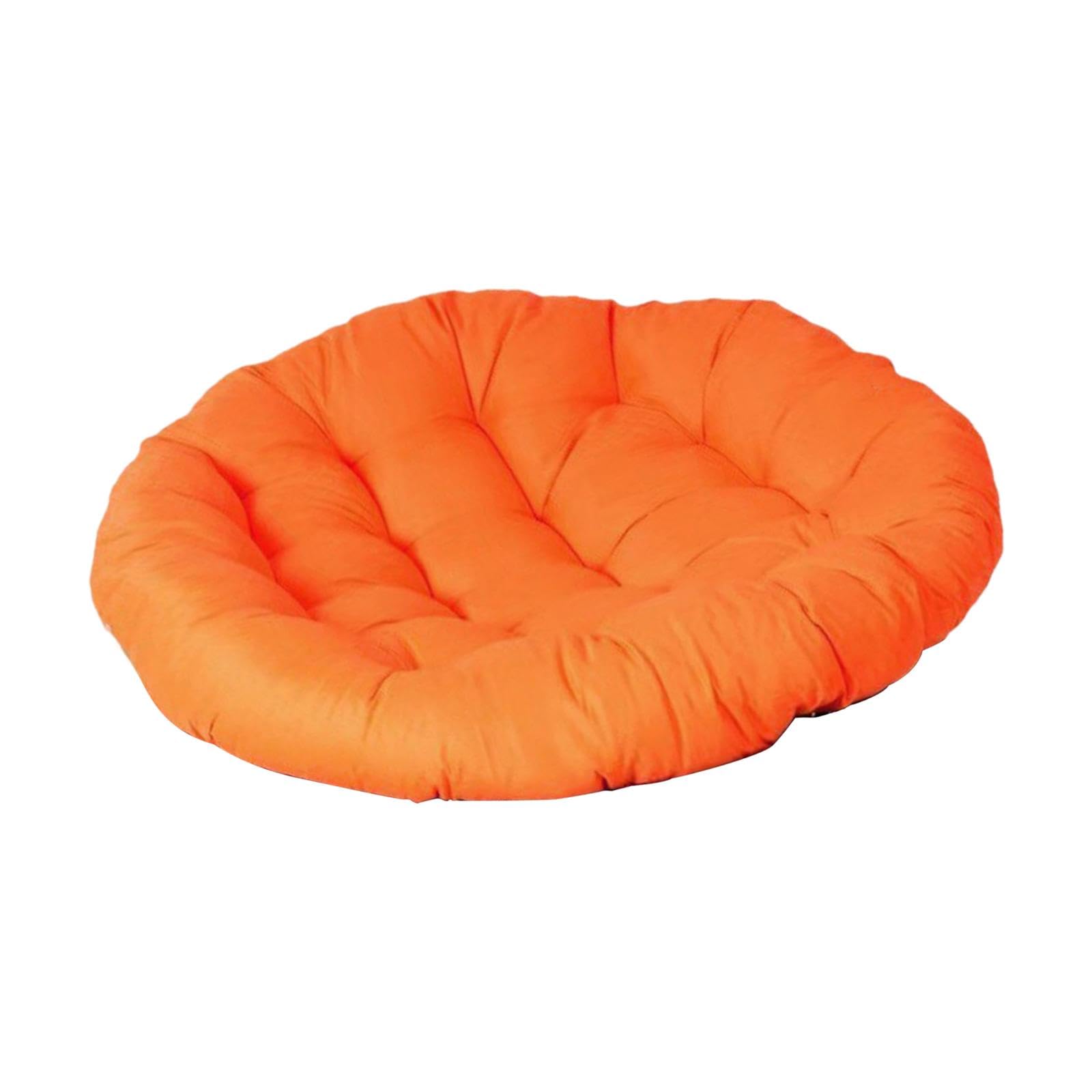 LOOM TREE® Patio Seat Cushion Hanging Basket Chair Cushion for Garden Egg Chair Kitchen Orange | 1 Hanging Chair Cushion (Chair Not Included)-picture-31