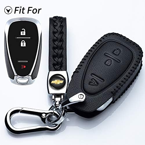 Hey Kaulor Car Key Cover Key Fob Case for Chevrolet Blazer Cruze Equinox Sonic Spark Traverse TRAX 3 Button Keyless Entry Remote