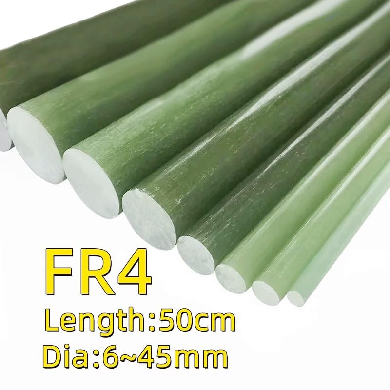 Varilla de fibra de vidrio de alta dureza de 30 cm, barra de resina 3240, varilla de aislamiento resistente a altas temperaturas FR4, varillas CNC(30mm)
