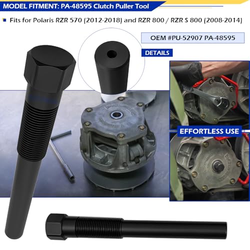 Image of 4PCS Clutch Puller Tool Kit For Polaris Models 1985-2024, Fits Ranger, Sportsman, General, Scramblerm, RZR, OEM #2870506 PA-48595 2872085 PU-52422