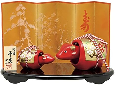 Amazon 瀬戸陶芸社 21年 干支 開運 金彩 赤べこ 親子丑 日本製 昭峰窯 142 置物 オブジェ オンライン通販