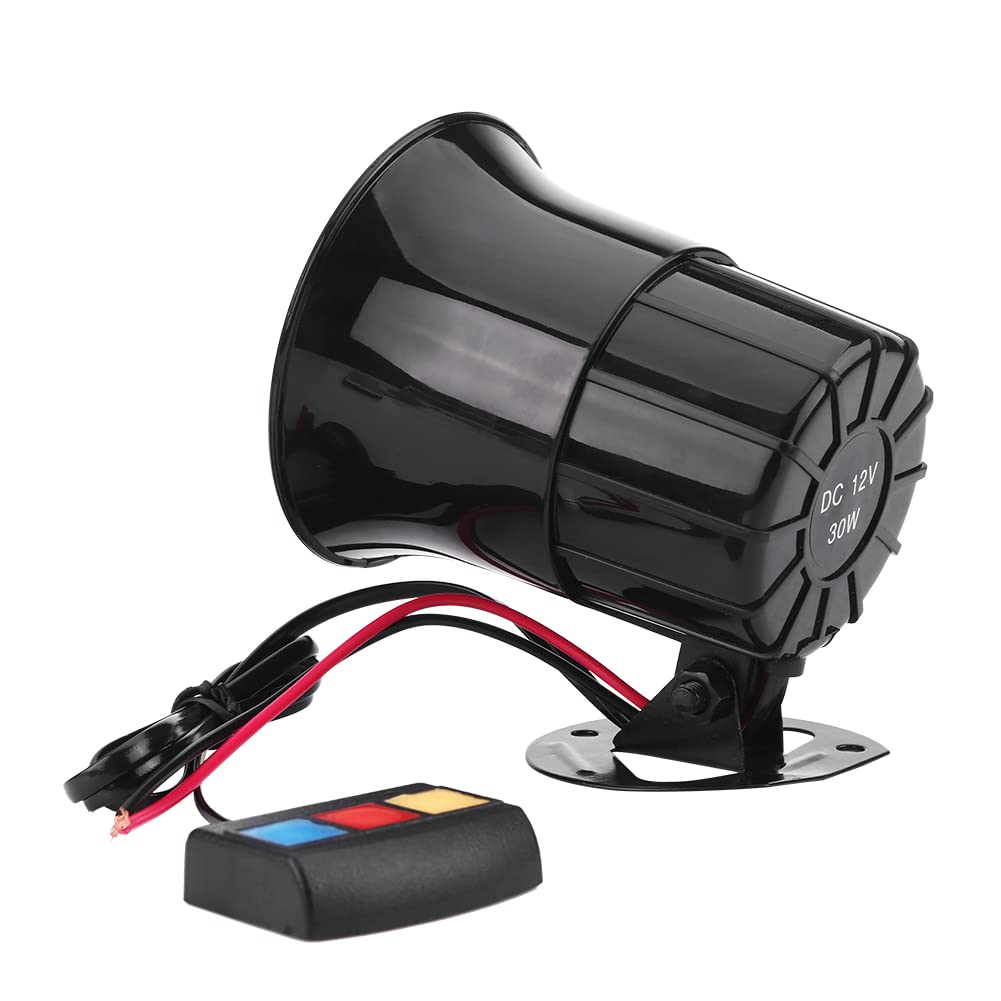 clacson per auto, clacson per moto, 12V 30W Allarme per allarme per moto per auto Sirena Horn 3 Altoparlante sonoro