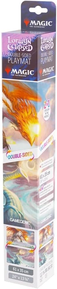 Gamegenic Magic: The Gathering Lorwyn Eclipsed Double-Sided PLAYMAT - Eirdu, Carrier of Dawn/Isilu, Carrier of Twilight Design, 61×35 cm Reversible Mat, Ultra-Fine Surface & 2mm Cushioning