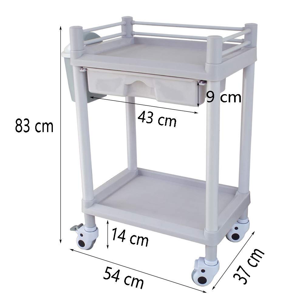 Carrelli Mobili, Carrello per Uso Domestico Carrello Dell'Ospedale Clinica Dell'Ospedale Carrello Dell'Attrezzatura Medica con Le Ruote Dei Freni Silenziosi, il Salone Del Salone Di Bellezza