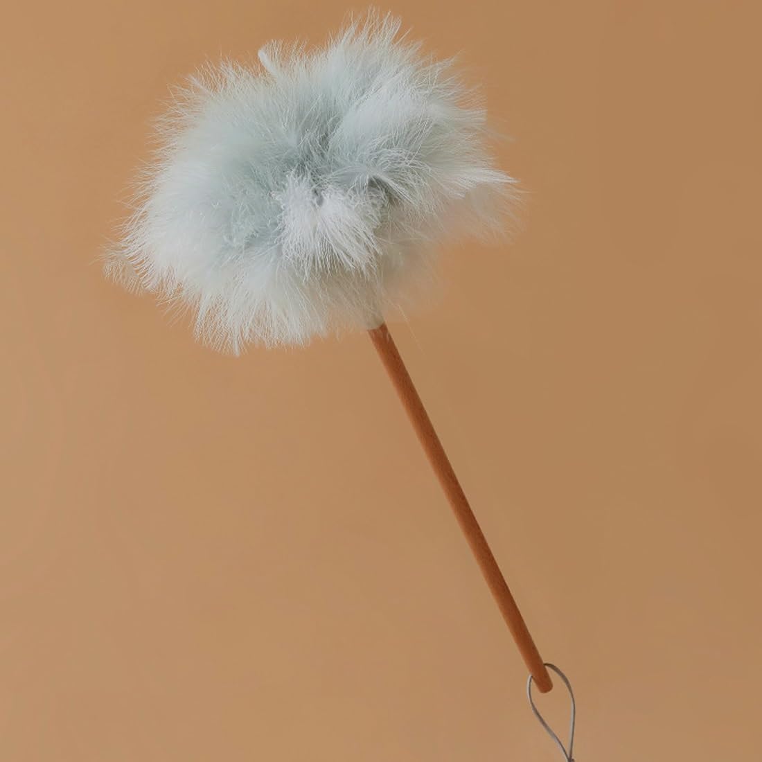 feather duster, Reusable Cleaning Feather Duster, Fluffy Dusters With Handle For Car, Computer, Air Cond(Grey,M)