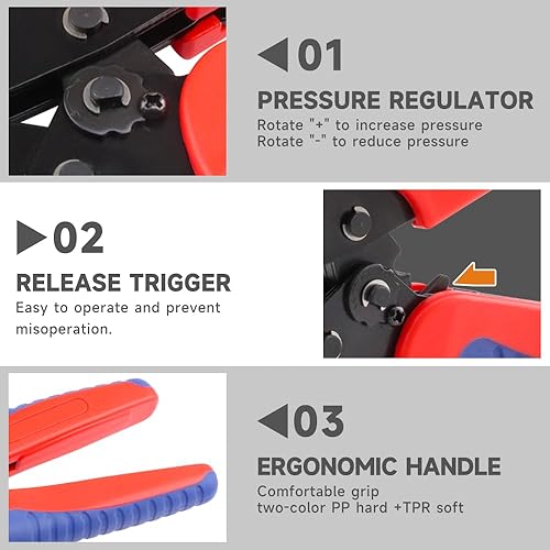 Miniatura 7 de 188 piezas de 12 juegos de conectores Deutsch DT, conectores DT de 2346812 pines con herramienta de prensado de barril abierto, tamaño 16 contactos