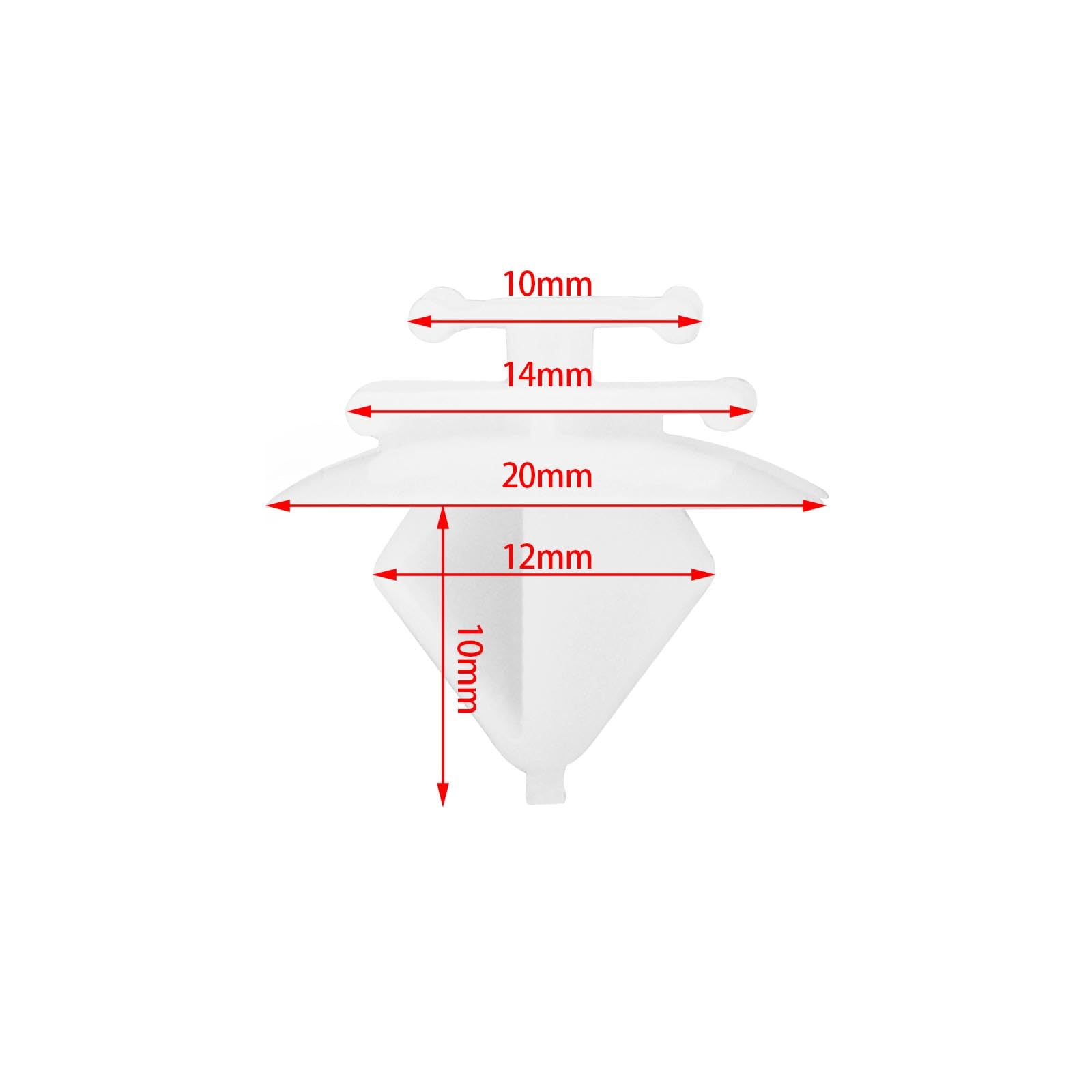 30 clip di modanatura per arco ruota anteriore per auto, 71775718, compatibili con Renegade 2014-2020 in plastica per modanatura laterale del corpo