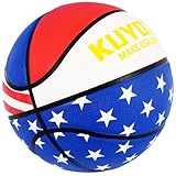 KUYOTQ Kids Youth Size 5 Fashion Flag Basketball 27.5" Premium Rubber Wear Resistant Basketball Gifts for Boys and Girls (Deflated)