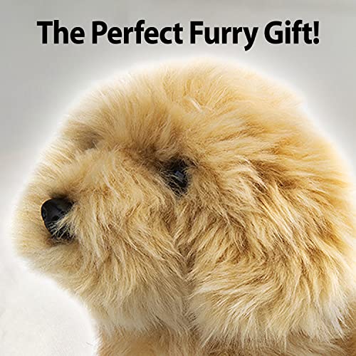 VFM - Golden Doodle 18 cm Plüsch lebensechter Spielzeughund - Natural World Collection