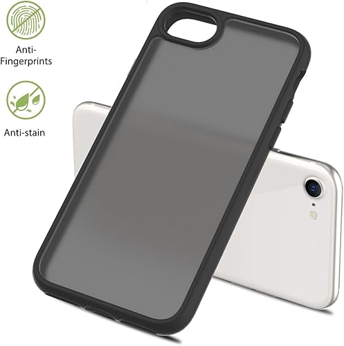 Vista 62 de TENOC Funda para teléfono compatible con iPhone 7 Plus y iPhone 8 Plus, color negro, antihuellas, protector mate para 5.5 pulgadas