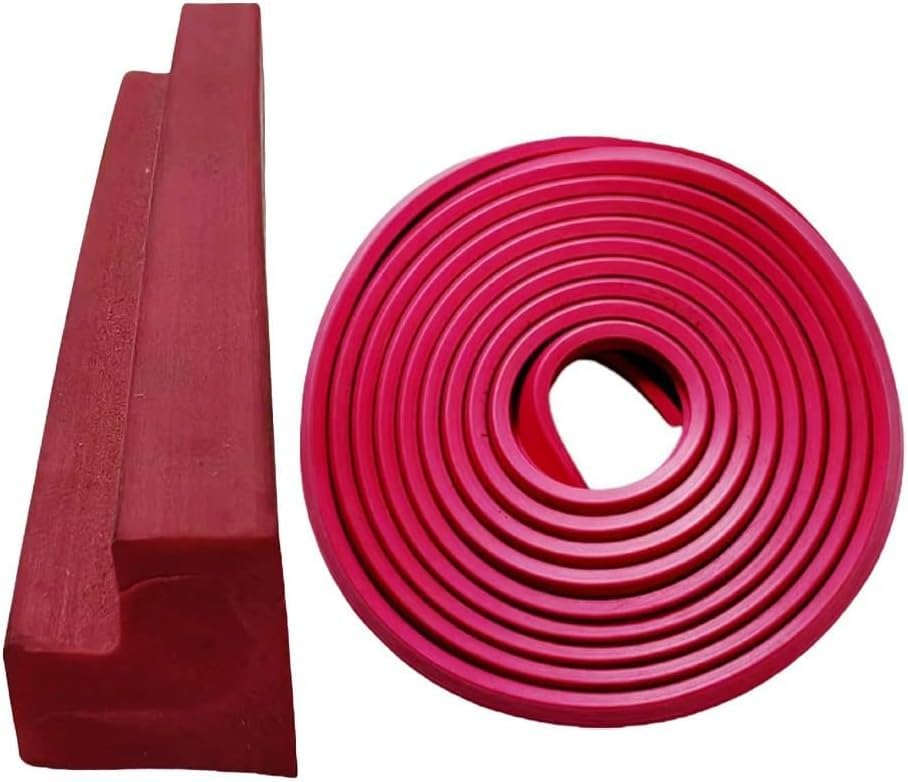 Tira de goma roja 10 m para mesa de billar cojines protección de bordes