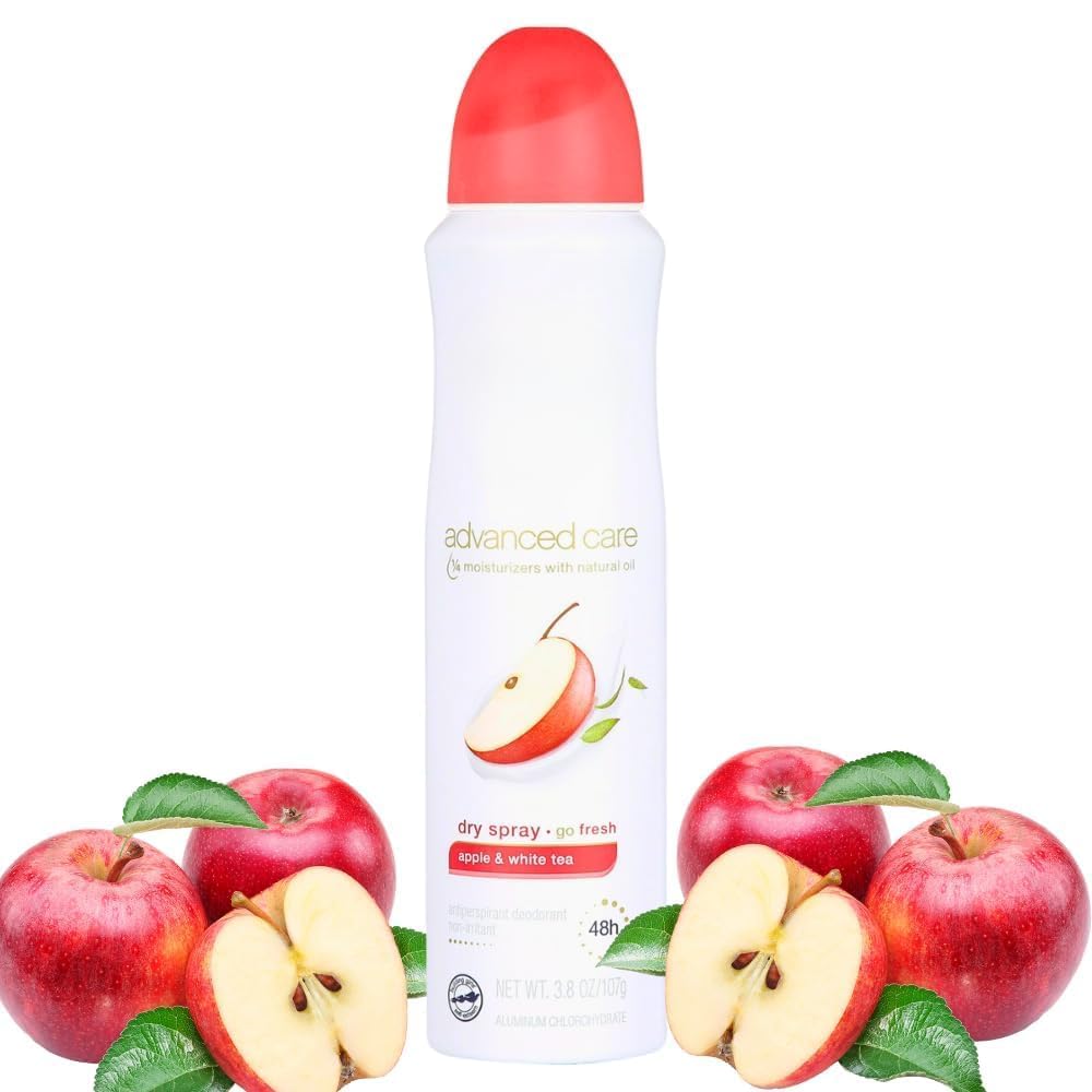 Women's Deodorant Spray, Apple & White Tea Scent, Advanced Formula, 3.8 oz