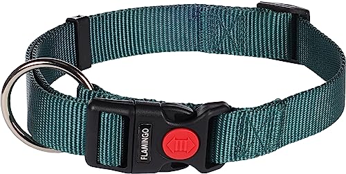 Dog Collar Ziggi Dark green L 45-65cm 25mm