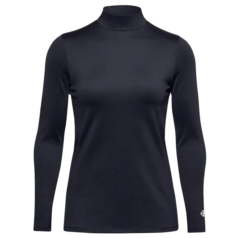 Island GREEN IGLBASE2000 Ladies Golf Long Sleeve Thermal Brethable Base Layer Top, Black, Small