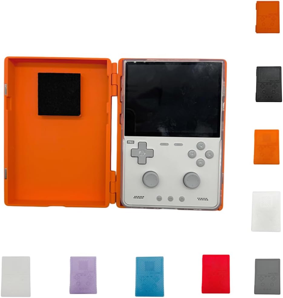 Hard Carrying Case for TRIMUI Brick PRO Magnetic Lid Protective Case Cover,Orange