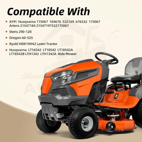 Image of 175067 Deck Clutch Cable for Craftsman LT1000 LT2000 42'' Riding Lawn Mower Tractor Husqvarna Poulan Ariens Sears DLT3000 Lawnmower Parts Replaces 169676 532169676 532175067 21547197 21547184