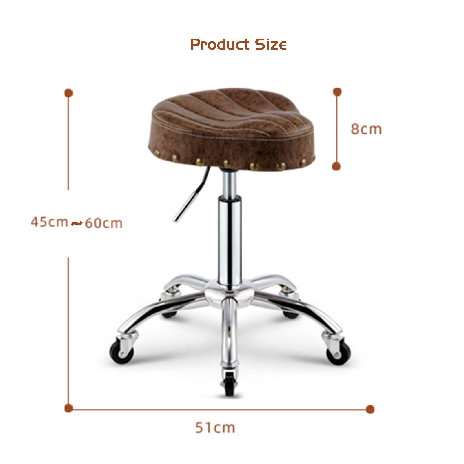 Taburete de Silla de Montar ergonómico Taburete de Silla de Montar con Ruedas Taburete hidráulico Ajustable con Ruedas Adecuado para oficinas Estudios (Color: Verde)