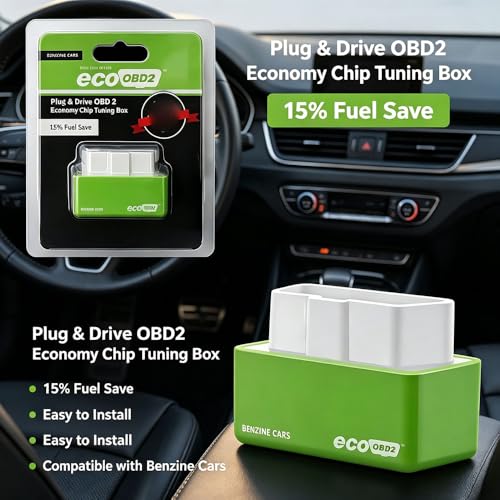 HUQINXIN Syngas Spritsparer, Fuel Saver Kraftstoffsparer,Fuel Saver Kraftstoffsparer,Syngas OBD-Fuel Saver, Verbessert Benzinverbrauch, Gilt Für Alle Fahrzeuge (2PC)