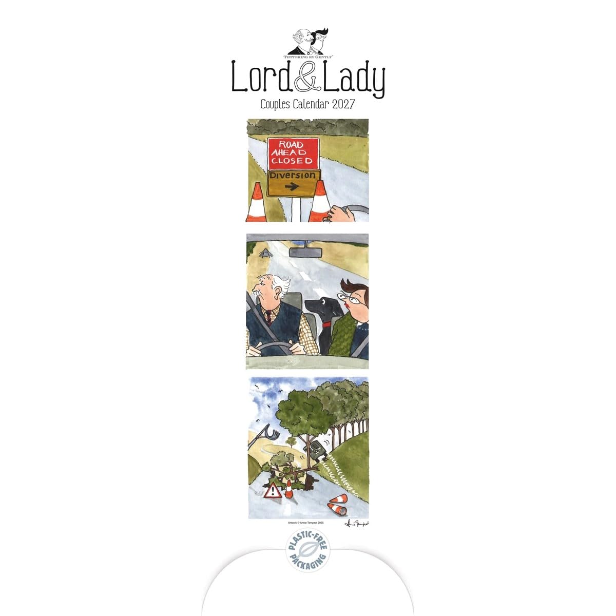 Carousel Worldwide 2027 Tottering By Gently Lord & Lady Slim Wall Planner