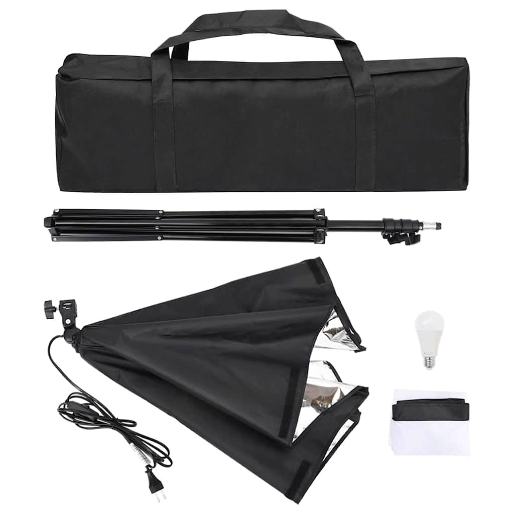 vidaXL Lampe de Studio Professionnelle Equipement de Photographie Système de Fond Prise de Photos Analogique de Produits Intérieur 60x40 cm