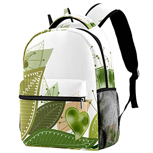 Sac à dos voyage haute capacité au motif arbre vert pour vos escapades de week-end
