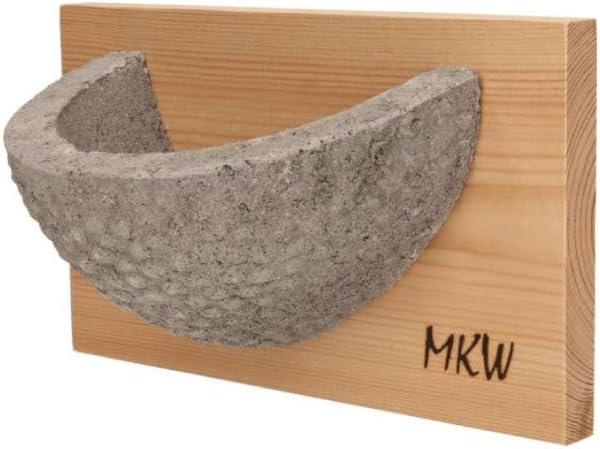 MKW - Simple Rustic Swallow Birdhouse in Wood Concrete - 1