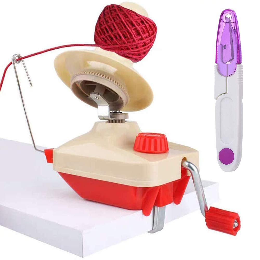 Yarn Ball Winder, String Winder for Crochet Easy to Install, Ideal for Knitting Enthusiasts with +1pcs Scissors.
