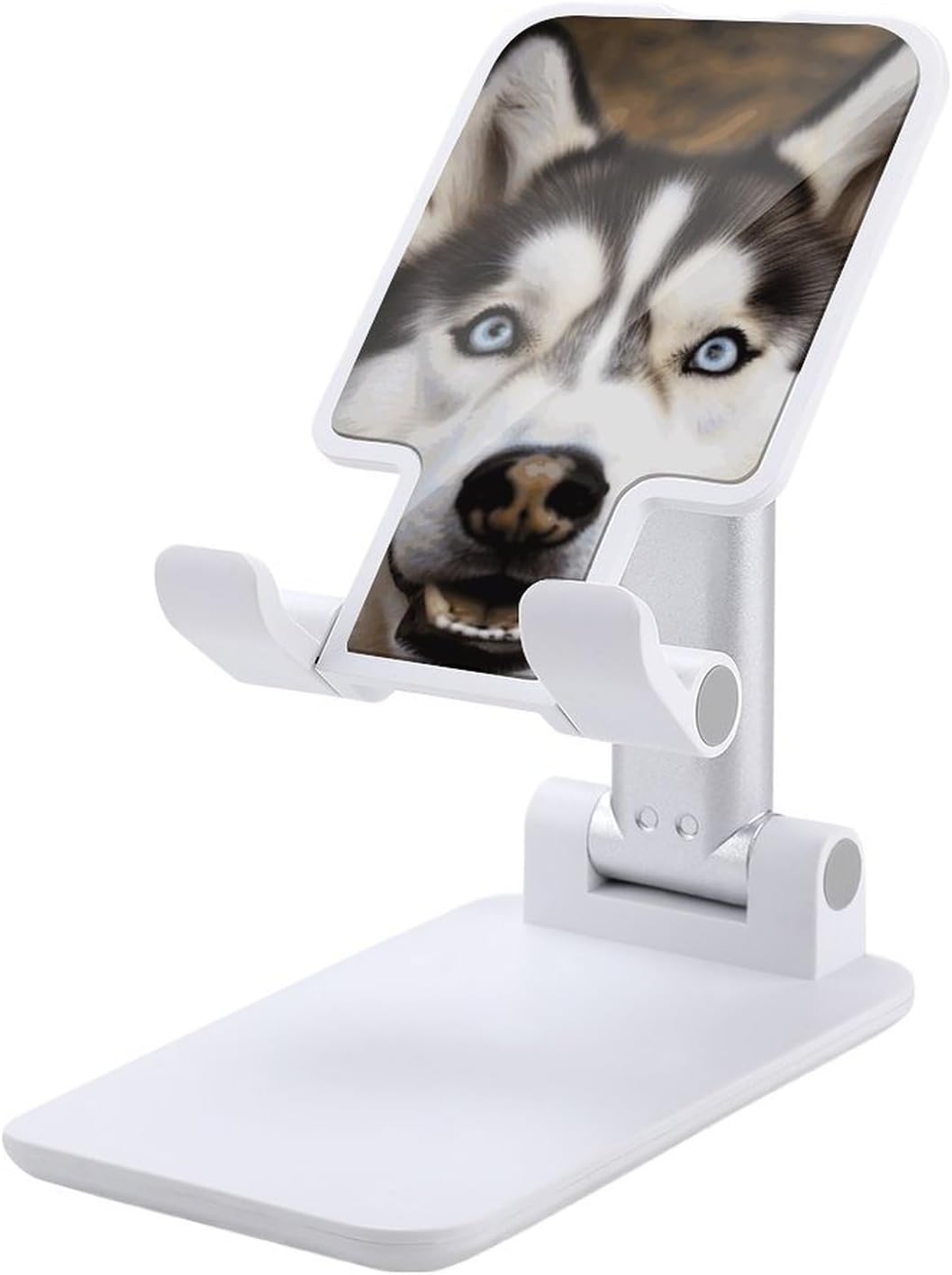 Stupid Husky Dog Foldable Phone Stand for Desk Taller Stand