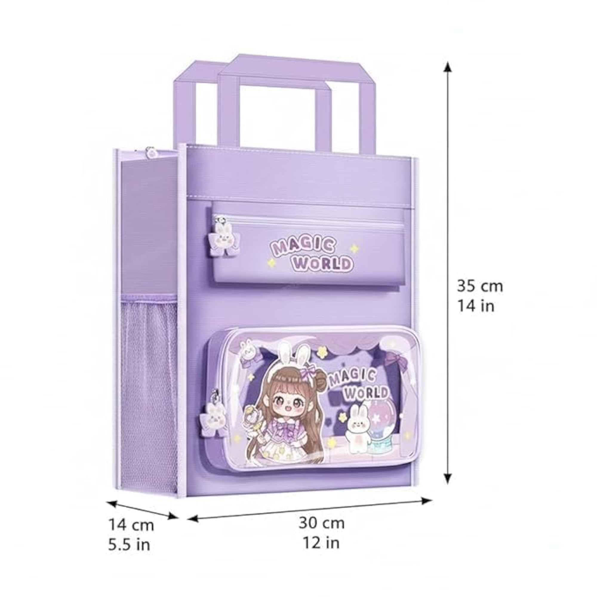Magic World Canvas Tote Bag for Girls