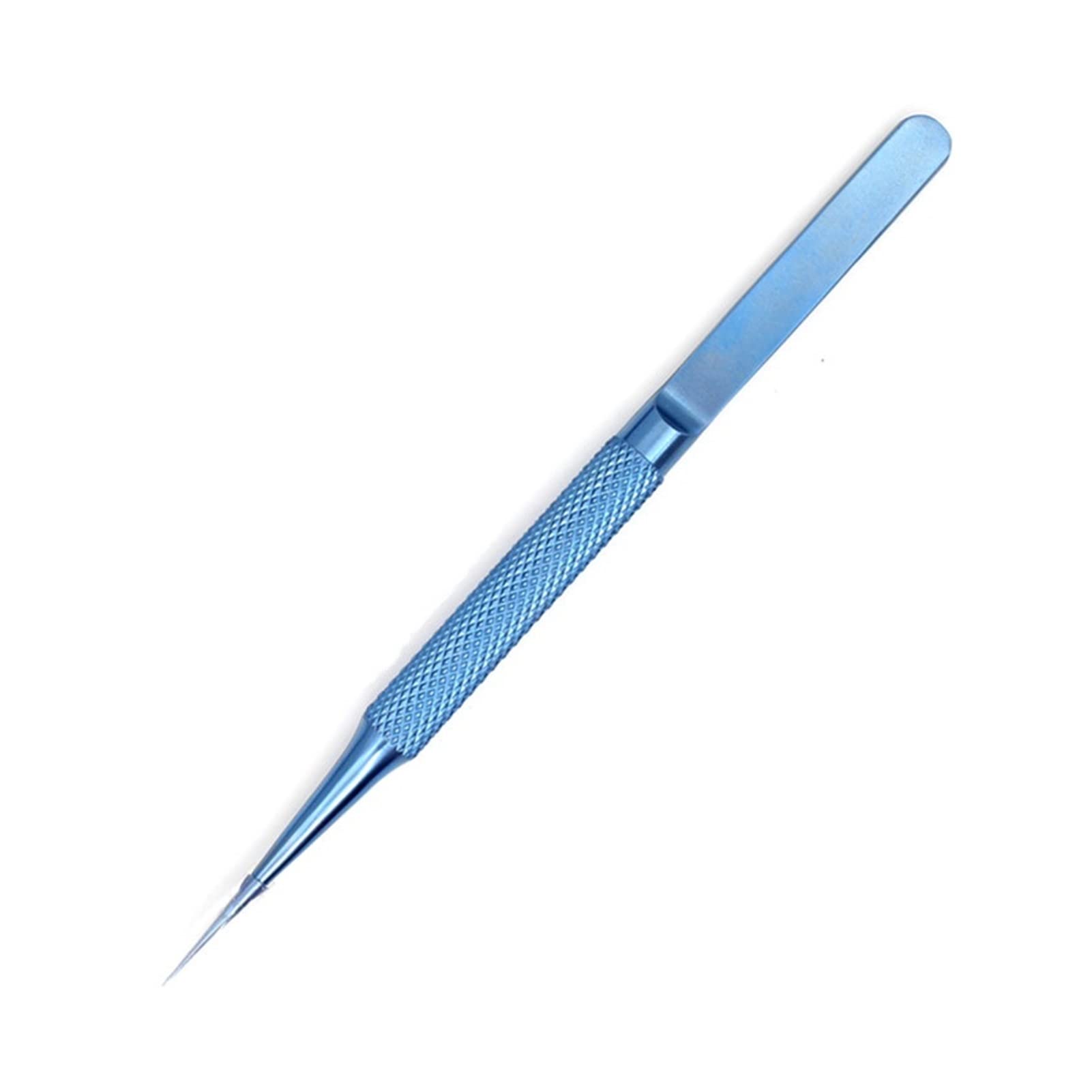 BREAUX 5pcs Curved/Straight Titanium Alloy Electronics Tweezers Anti-static Tip Precision Forceps Phone Repair Hand Tools Wholesale (Size : 5pcs Straight)