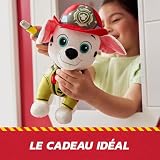 PAW Patrol Fire Rescue – Marshall Deluxe pluszowa zabawka, 25 cm wysokości, w mundurze strażackim i z plecakiem gaśniczym, zabawka dla dzieci od 3 lat