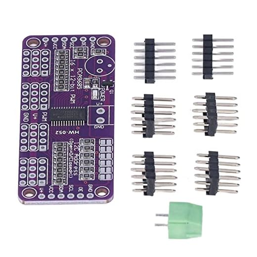 Picysa Modulo Driver Servomotore PCA9685 Controllo Facile Controllo PWM a 16 per Progetti Fai da Te Dimensioni Compatte 62 X 25 X 2 Mm