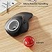 Nulea M505B Wireless Trackball Mouse, Rechargeable Ergonomic RGB Rollerball Mouse, Easy Index Finger Control with 5 Adjustable DPI, 3 Device Connection for PC, Laptop, iPad, Mac, Windows, Android