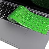 Kuzy - MacBook Pro Keyboard Cover with Touch Bar for 13 inch and 15 inch (Apple Model A1989, A1990, A1706, A1707) 2019 2018 2017 2016 - Green