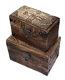 wikinger truhe Holz ist ein Naturprodukt und kann daher in Farbe und Zeichnung variieren.